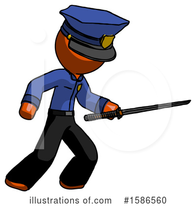 Royalty-Free (RF) Orange Design Mascot Clipart Illustration by Leo Blanchette - Stock Sample #1586560