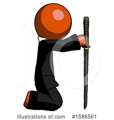 Royalty-Free (RF) Orange Design Mascot Clipart Illustration by Leo Blanchette - Stock Sample #1586561