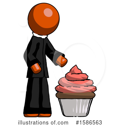 Royalty-Free (RF) Orange Design Mascot Clipart Illustration by Leo Blanchette - Stock Sample #1586563
