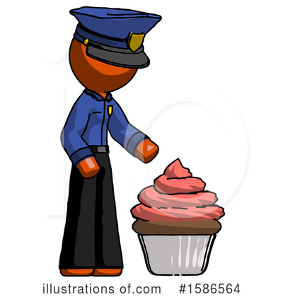 Royalty-Free (RF) Orange Design Mascot Clipart Illustration by Leo Blanchette - Stock Sample #1586564