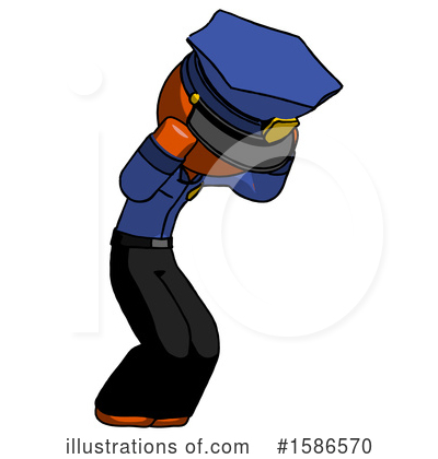 Royalty-Free (RF) Orange Design Mascot Clipart Illustration by Leo Blanchette - Stock Sample #1586570