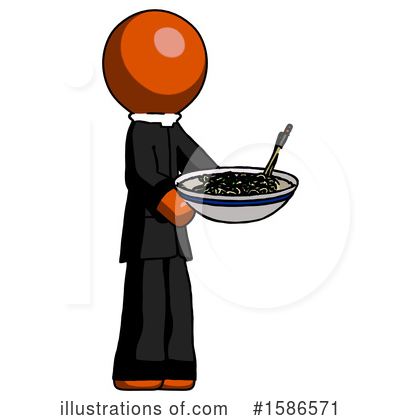 Royalty-Free (RF) Orange Design Mascot Clipart Illustration by Leo Blanchette - Stock Sample #1586571
