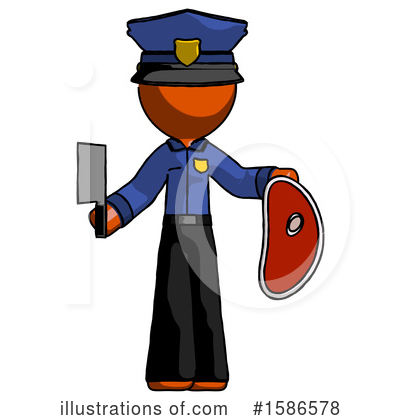 Royalty-Free (RF) Orange Design Mascot Clipart Illustration by Leo Blanchette - Stock Sample #1586578