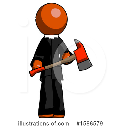 Royalty-Free (RF) Orange Design Mascot Clipart Illustration by Leo Blanchette - Stock Sample #1586579