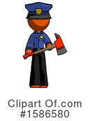 Orange Design Mascot Clipart #1586580 by Leo Blanchette