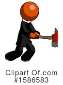 Orange Design Mascot Clipart #1586583 by Leo Blanchette