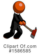 Orange Design Mascot Clipart #1586585 by Leo Blanchette