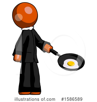 Royalty-Free (RF) Orange Design Mascot Clipart Illustration by Leo Blanchette - Stock Sample #1586589