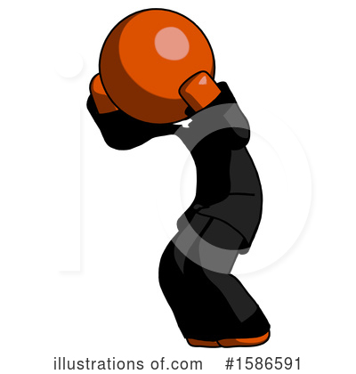 Royalty-Free (RF) Orange Design Mascot Clipart Illustration by Leo Blanchette - Stock Sample #1586591