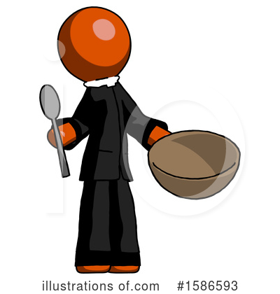 Royalty-Free (RF) Orange Design Mascot Clipart Illustration by Leo Blanchette - Stock Sample #1586593