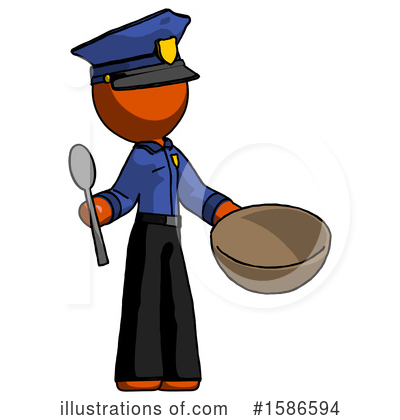 Royalty-Free (RF) Orange Design Mascot Clipart Illustration by Leo Blanchette - Stock Sample #1586594
