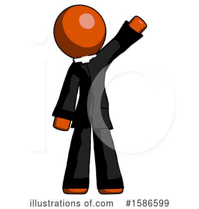 Royalty-Free (RF) Orange Design Mascot Clipart Illustration by Leo Blanchette - Stock Sample #1586599