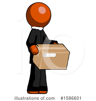 Royalty-Free (RF) Orange Design Mascot Clipart Illustration by Leo Blanchette - Stock Sample #1586601
