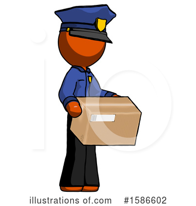 Royalty-Free (RF) Orange Design Mascot Clipart Illustration by Leo Blanchette - Stock Sample #1586602