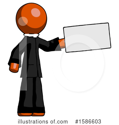 Royalty-Free (RF) Orange Design Mascot Clipart Illustration by Leo Blanchette - Stock Sample #1586603