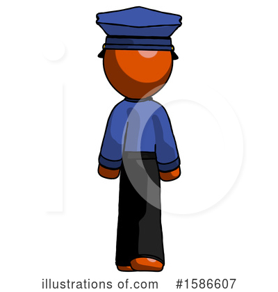 Royalty-Free (RF) Orange Design Mascot Clipart Illustration by Leo Blanchette - Stock Sample #1586607
