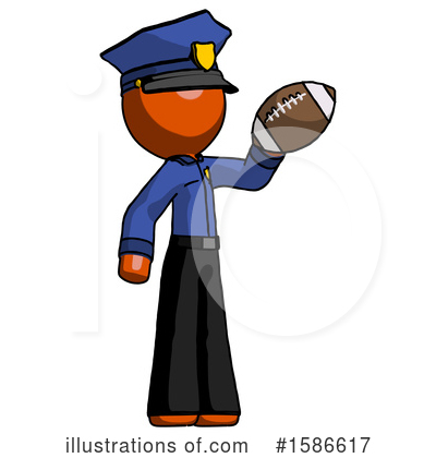 Royalty-Free (RF) Orange Design Mascot Clipart Illustration by Leo Blanchette - Stock Sample #1586617