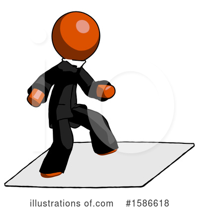 Royalty-Free (RF) Orange Design Mascot Clipart Illustration by Leo Blanchette - Stock Sample #1586618