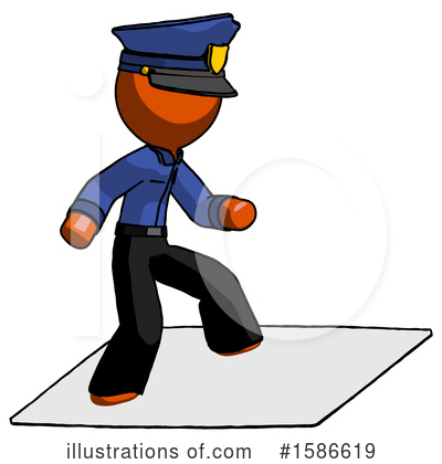 Royalty-Free (RF) Orange Design Mascot Clipart Illustration by Leo Blanchette - Stock Sample #1586619