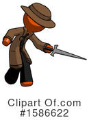Orange Design Mascot Clipart #1586622 by Leo Blanchette