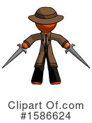 Orange Design Mascot Clipart #1586624 by Leo Blanchette