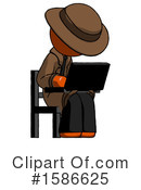 Orange Design Mascot Clipart #1586625 by Leo Blanchette