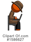 Orange Design Mascot Clipart #1586627 by Leo Blanchette