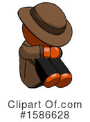 Orange Design Mascot Clipart #1586628 by Leo Blanchette
