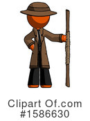 Orange Design Mascot Clipart #1586630 by Leo Blanchette