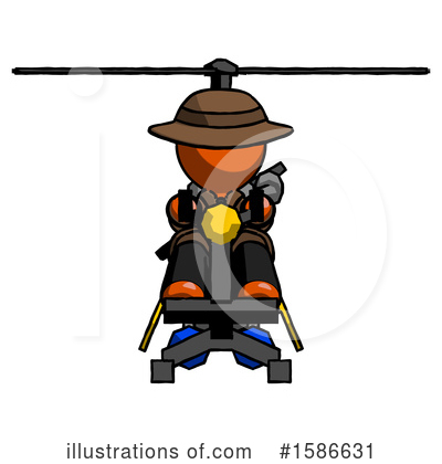 Royalty-Free (RF) Orange Design Mascot Clipart Illustration by Leo Blanchette - Stock Sample #1586631