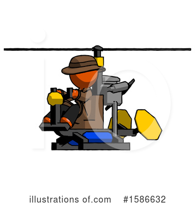 Royalty-Free (RF) Orange Design Mascot Clipart Illustration by Leo Blanchette - Stock Sample #1586632