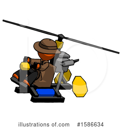 Royalty-Free (RF) Orange Design Mascot Clipart Illustration by Leo Blanchette - Stock Sample #1586634