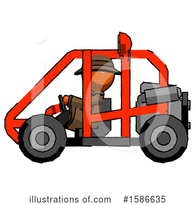 Royalty-Free (RF) Orange Design Mascot Clipart Illustration by Leo Blanchette - Stock Sample #1586635