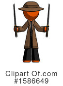 Orange Design Mascot Clipart #1586649 by Leo Blanchette