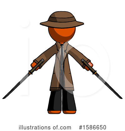 Royalty-Free (RF) Orange Design Mascot Clipart Illustration by Leo Blanchette - Stock Sample #1586650
