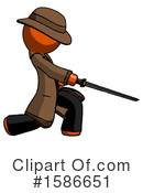 Orange Design Mascot Clipart #1586651 by Leo Blanchette
