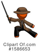 Orange Design Mascot Clipart #1586653 by Leo Blanchette