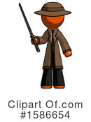Orange Design Mascot Clipart #1586654 by Leo Blanchette
