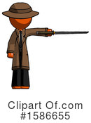 Orange Design Mascot Clipart #1586655 by Leo Blanchette