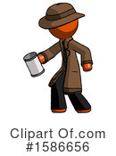 Orange Design Mascot Clipart #1586656 by Leo Blanchette
