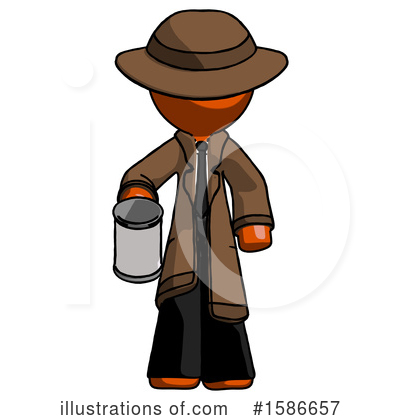 Royalty-Free (RF) Orange Design Mascot Clipart Illustration by Leo Blanchette - Stock Sample #1586657