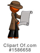 Orange Design Mascot Clipart #1586658 by Leo Blanchette