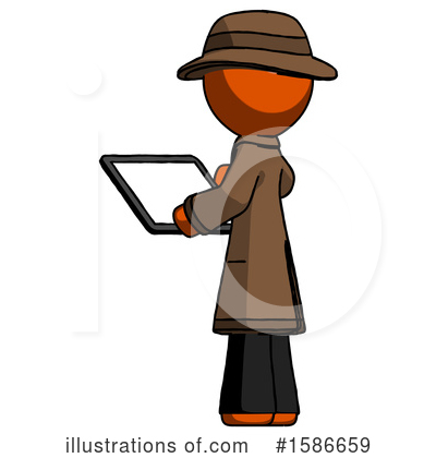 Royalty-Free (RF) Orange Design Mascot Clipart Illustration by Leo Blanchette - Stock Sample #1586659