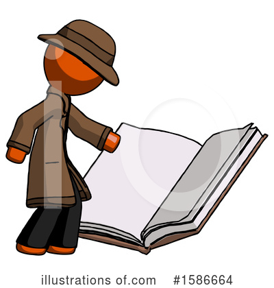 Royalty-Free (RF) Orange Design Mascot Clipart Illustration by Leo Blanchette - Stock Sample #1586664