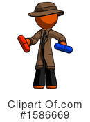 Orange Design Mascot Clipart #1586669 by Leo Blanchette