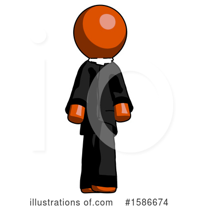 Royalty-Free (RF) Orange Design Mascot Clipart Illustration by Leo Blanchette - Stock Sample #1586674