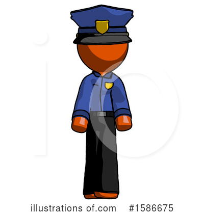 Royalty-Free (RF) Orange Design Mascot Clipart Illustration by Leo Blanchette - Stock Sample #1586675