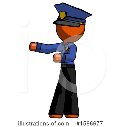 Royalty-Free (RF) Orange Design Mascot Clipart Illustration by Leo Blanchette - Stock Sample #1586677