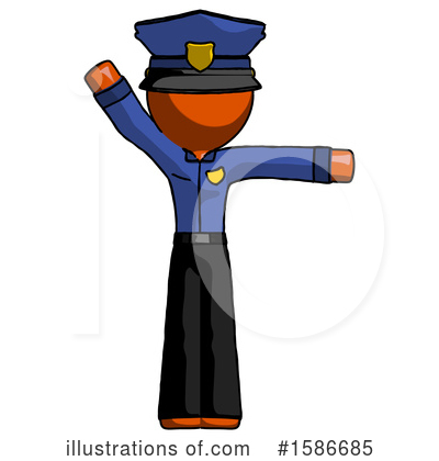 Royalty-Free (RF) Orange Design Mascot Clipart Illustration by Leo Blanchette - Stock Sample #1586685