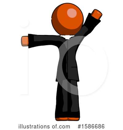 Royalty-Free (RF) Orange Design Mascot Clipart Illustration by Leo Blanchette - Stock Sample #1586686